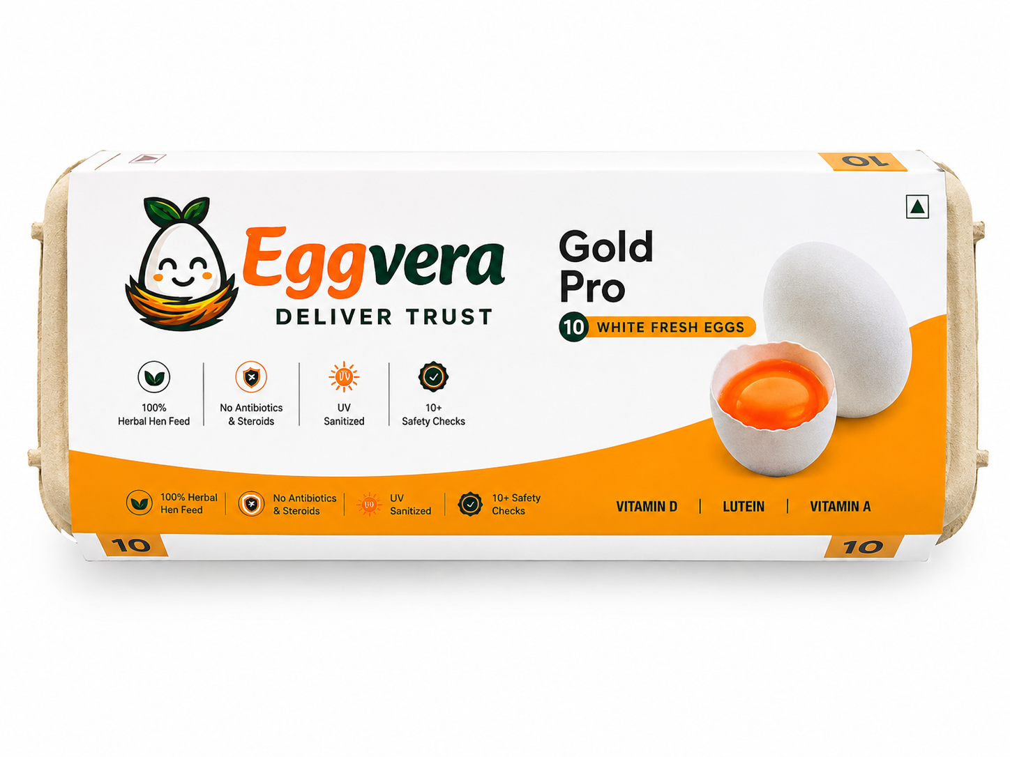 Gold Pro White Eggs (Pack of 10)